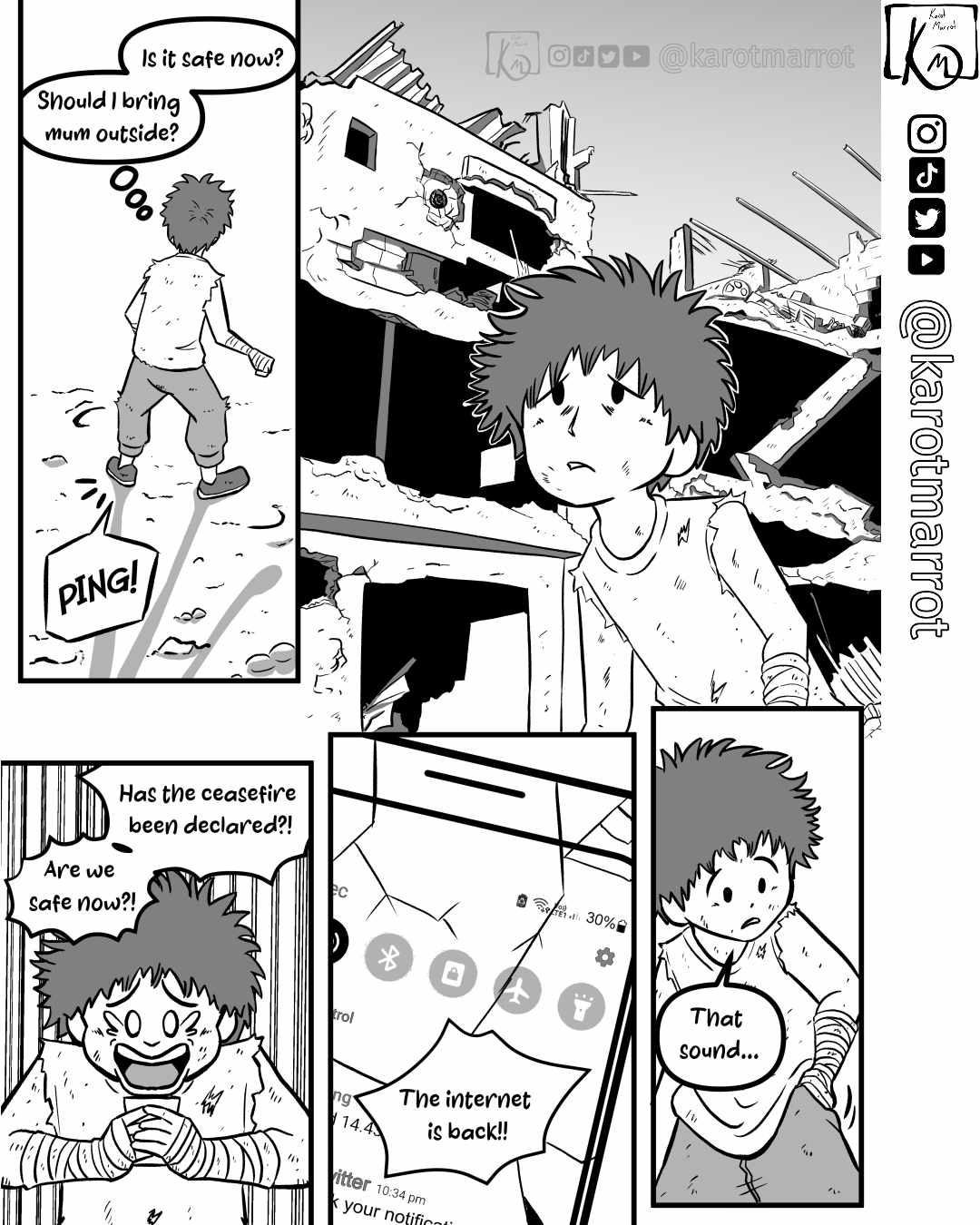 This boy from Gaza makes manga Chapter 0 12